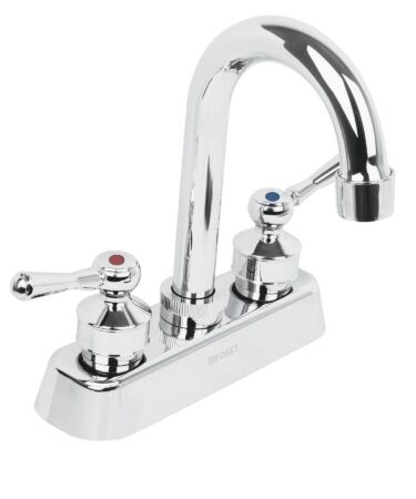 Mezcladora plástica 4? cuello tipo bar para lavabo, palanca