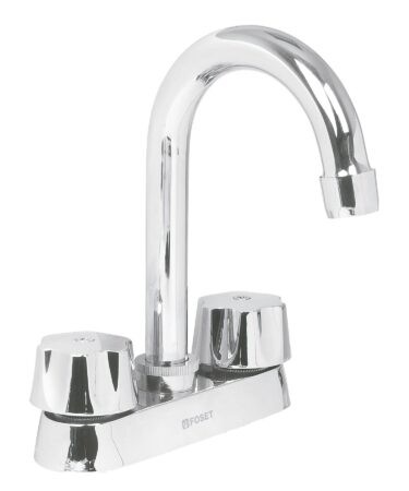 Mezcladora 4? para lavabo, cuello bar, cartucho cerámico