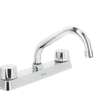 Mezcladora corta 8? p/fregadero manerales hex cart cerámico