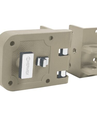 Cerradura sobreponer, puerta corrediza, mariposa, derecha