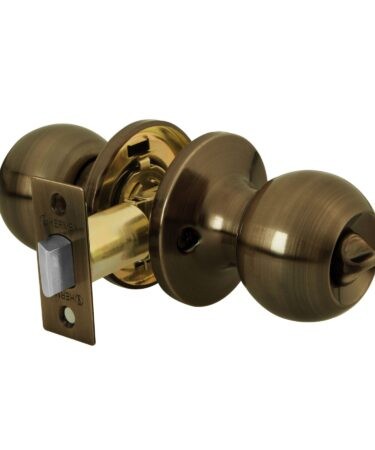 Cerradura tipo esfera, tubular, entrada, antiguo, Hermex