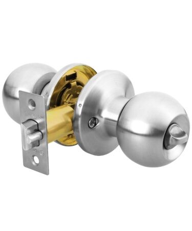 Cerradura tipo esfera, tubular, recámara, cromo, Hermex