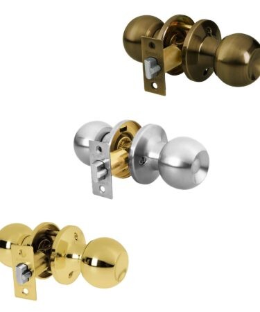 Cerraduras de pomo tipo esfera, mecanismo tubular, para entrada