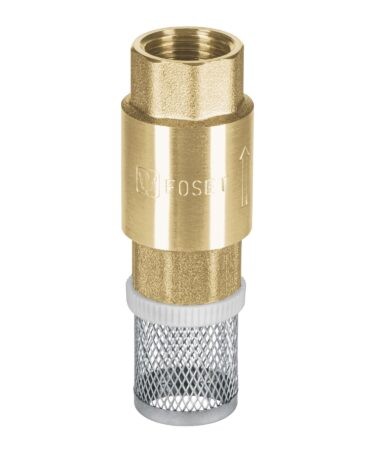 Válvulas de pie (pichanchas), rejillas de acero inoxidable