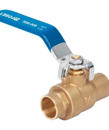 Válvula de esfera, de latón, soldable, alta presión