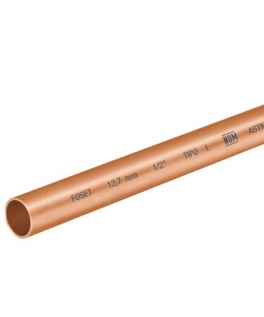 Tubo de cobre rígido, tipo: L 6.10mts