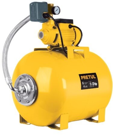 Bomba hidroneumática 1/2 HP, 50 litros, Pretul Codigo:20184