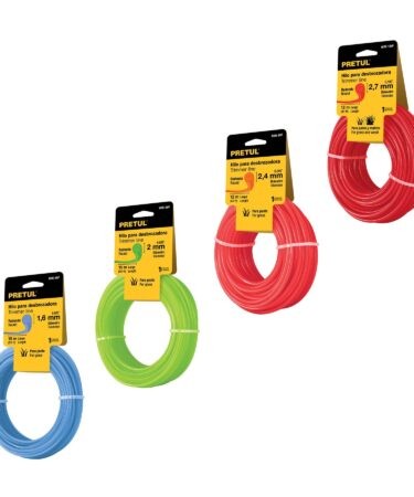 Hilos redondos para desbrozadora, en tarjeta, Pretul