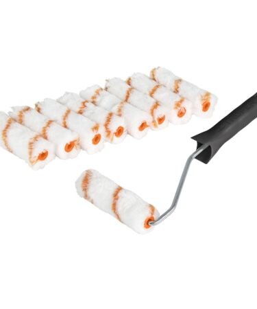 Kit 9 repuestos de mini rodillos de 4? y 1 maneral Codigo:12132