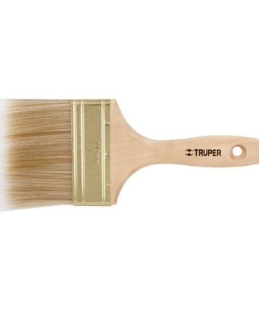 Brochas corte recto, cerdas sintéticas, mango de madera