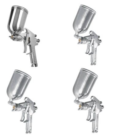 Pistola de aire SERIE 400, de gravedad,vaso multiposición