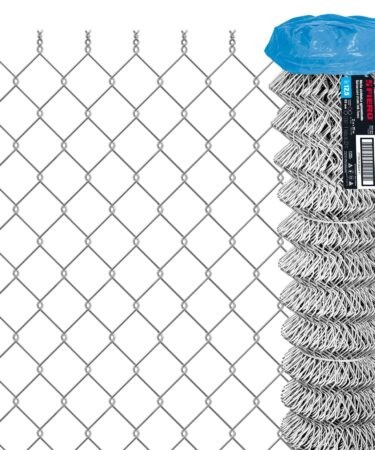 Rollos de mallas ciclónicas de acero galvanizado, 20 m, calibre 12.5, 63mm de abertura