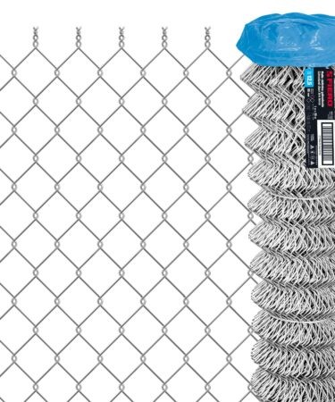 Rollos de mallas ciclónicas de acero galvanizado, 20 m, calibre 12.5 ,55mm