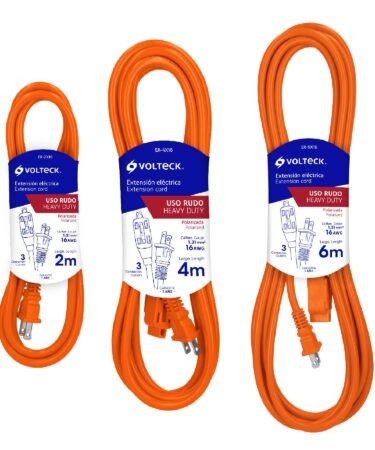 Extensiones de uso rudo, calibre 16