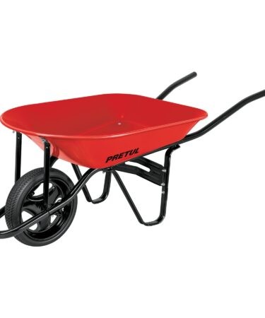 Carretilla 4.5 ft3 roja Imponchable bastidor tubular,Pretul Codigo:20629