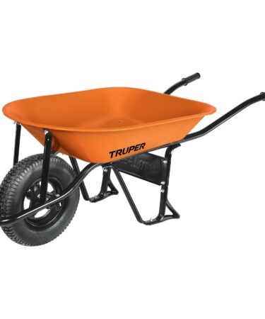 Carretilla 4.5 ft3 Neumática, bastidor tubular, Truper Codigo:11740