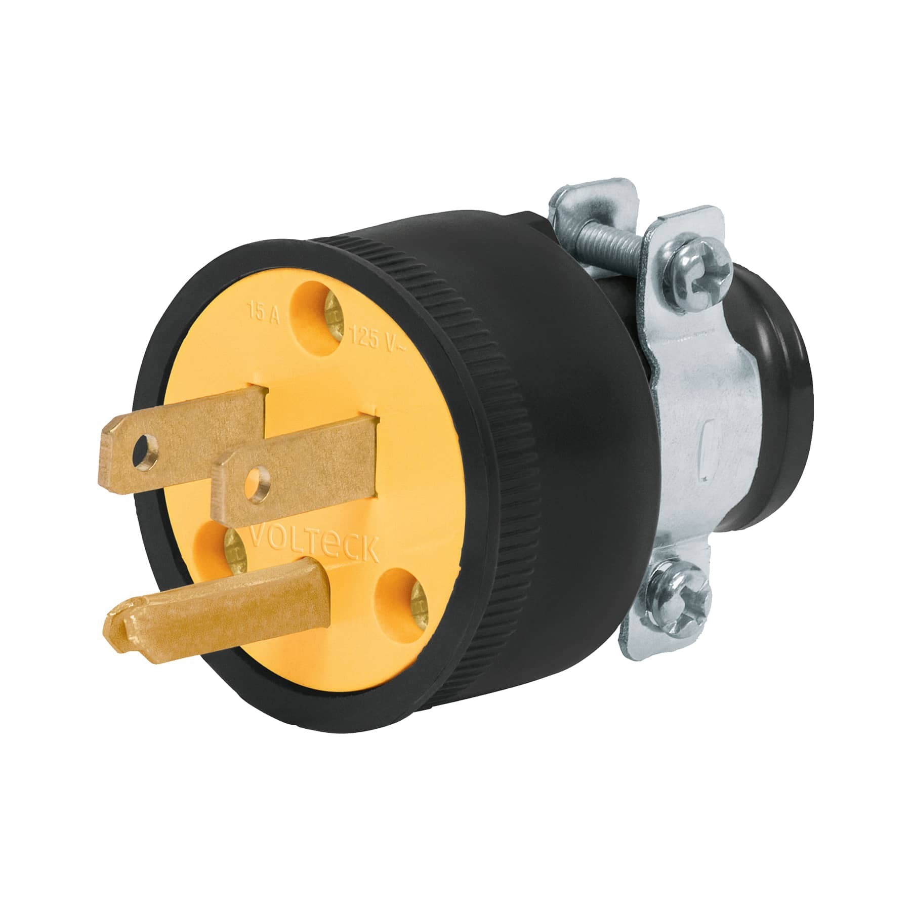 Clavija industrial reforzada aterrizada, 2 polos+tierra Código: 46207