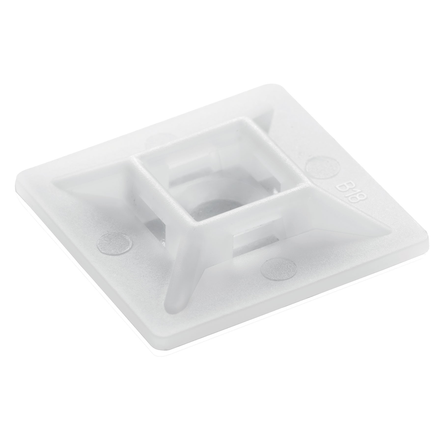 Base para cinchos con pegamento, 3 x 3 cm Cod: 49971