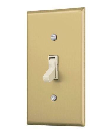 Placa armada interruptor sencillo, línea Standard, aluminio Codigo:48497