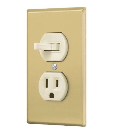 Placa armada interruptor y contacto, línea Standard, aluminio Codigo:48495