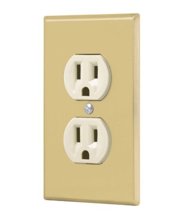 Placa armada 2 contactos polarizados,línea Standard, alumini Codigo:48494