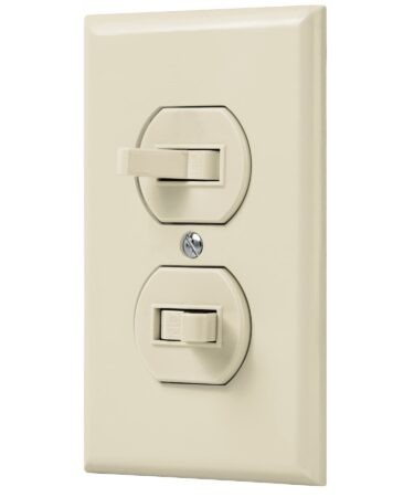 Placa armada 2 interruptores sencillo, línea Standard,marfil Codigo: 48492