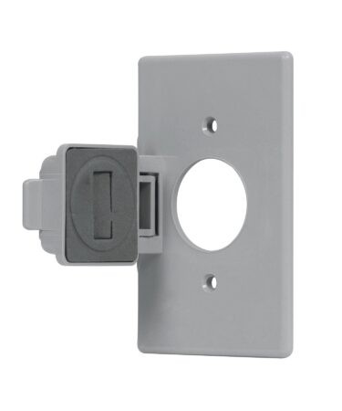 Placa contacto redondo, policarbonato,p/intemperie, Standard Codigo: 46411