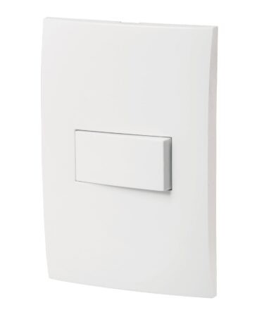 Placa armada con interruptor sencillo, línea Oslo, blanco Código: 46492