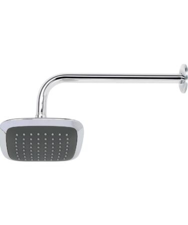 Regadera cuadrada plato ancho 6? brazo inox a muro, Foset  cod: 49451