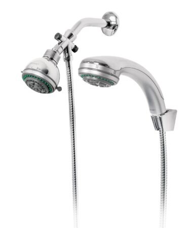 Regadera 3? con extensión tipo teléfono 5 funciones, Foset cod: 49433