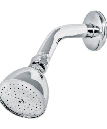 Regadera cónica 2-1/2? brazo y chapetón de acero, Foset cod: 49448