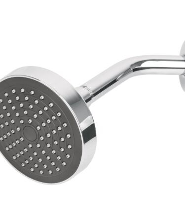 Regadera redonda 4-1/4? brazo y chapetón de acero, Foset  cod: 45067