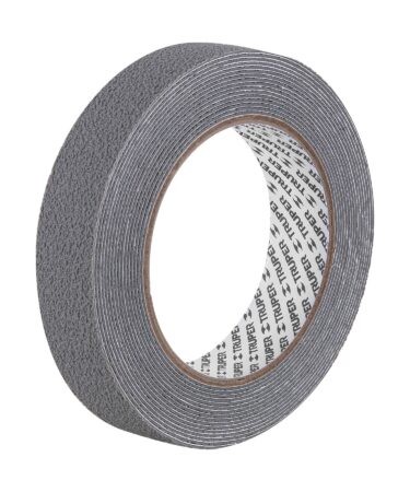 Rollo de 5 m cinta antiderrapante 25mm gris p/áreas húmedas