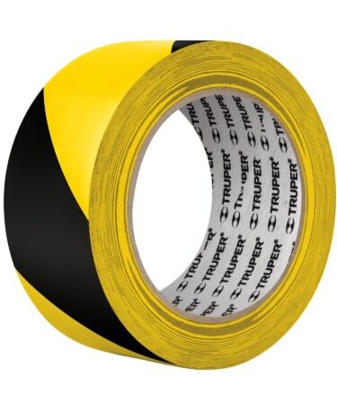 Rollo de 33 m de cinta delimitadora amarilla / negro, Truper