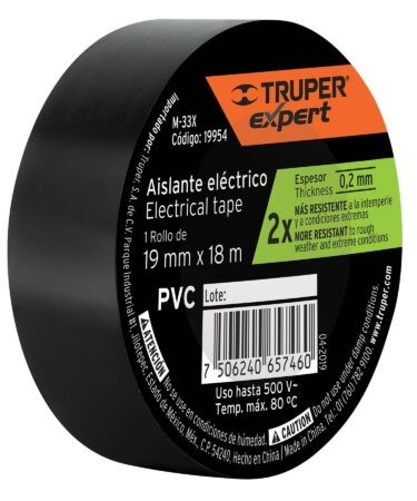 Cinta de aislar 19mm x 18m Truper Expert